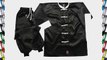 Martial Arts 100% Cotton Black/White Kung Fu Uniform - 3/160CM