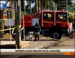 Galpões incendiados