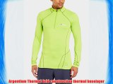 Berghaus Men's Thermal Long Sleeve Zip Neck Base Layer - Electro Green/Electro Green Large