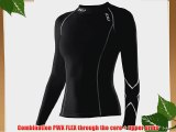 2XU Women's PWX Long Sleeve Compression Baselayer - Black Large