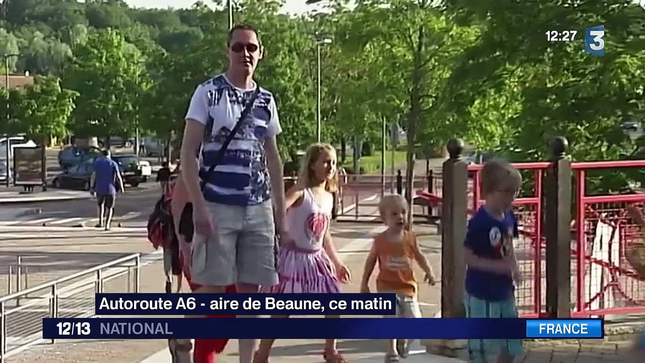 Vacances : première pause sur l'aire de Beaune