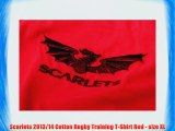 Scarlets 2013/14 Cotton Rugby Training T-Shirt Red - size XL
