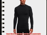 Columbia Men's Baselayer Midweight Mock Neck Long Sleeve Top - Black Medium