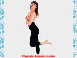 Nordcell Womens Slimming Anti Cellulite Leggings Micromassage Compression (Black S/M)