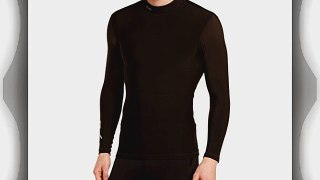 Sub Sports COLD Men's Mock Neck Thermal Compression Baselayer Long Sleeve Top - Black Medium