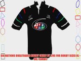 SIX NATIONS BREATHABLE RUGBY SHIRT BY LIVE FOR RUGBY SIZES XL - 3XL (LARGE)