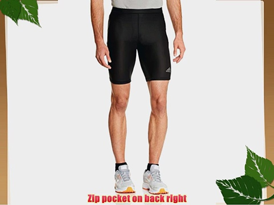 Adidas Men's Supernova Tight Shorts - Black/Solid Grey Large