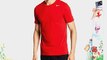 Nike Men's Dri-Fit Cotton Version 2.0 Short Sleeve Shirt - Gym Red/Gym Red/White Large