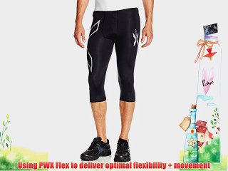 2XU Men's PWX 3/4 Tight Compression Baselayer - Black Medium