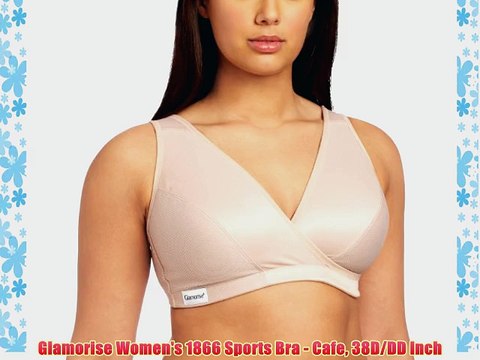 Glamorise Women's 1866 Sports Bra - Cafe 38D/DD Inch