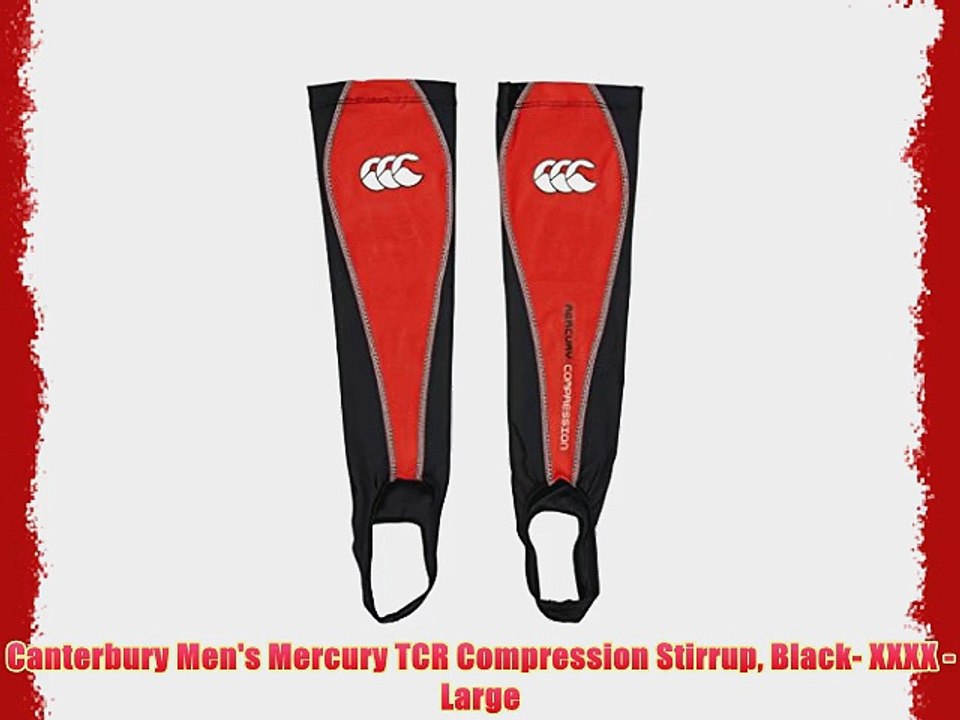 Canterbury Men's Mercury TCR Compression Stirrup Black- XXXX - Large