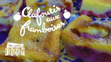 la recette du Clafoutis aux framboises par Lila