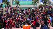 Huge DC cosplay gathering at San Diego Comic-Con 2014 SDCC - Outside the Magic