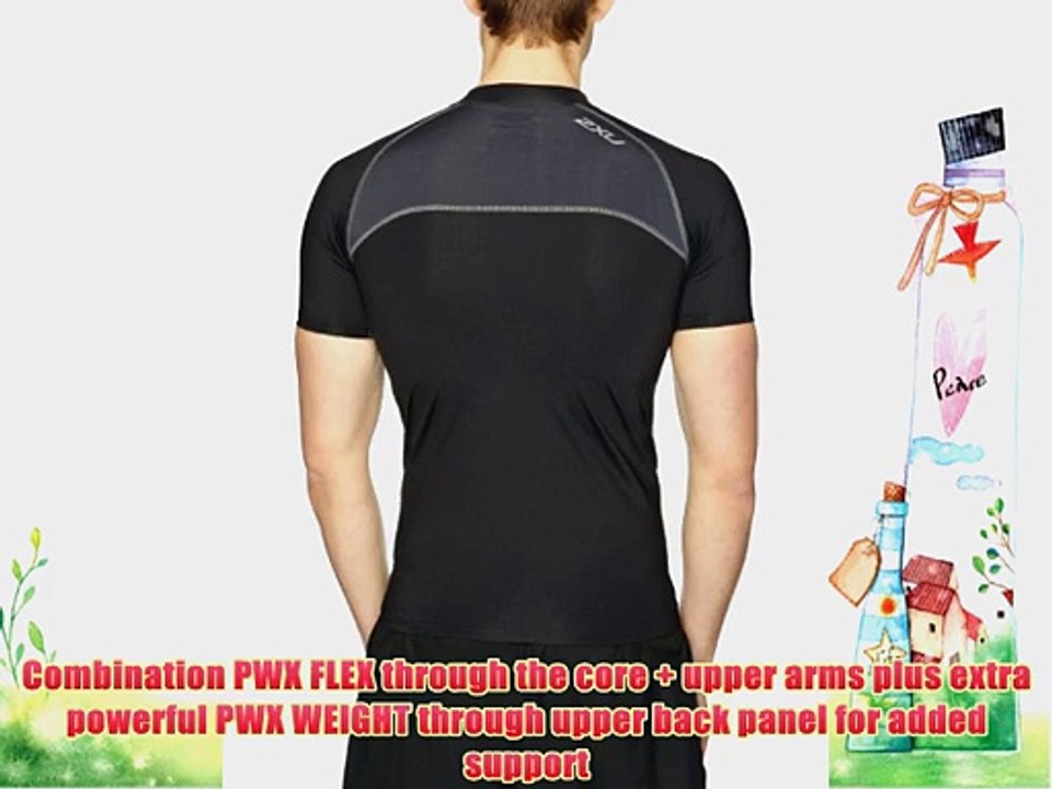 2XU Men's PWX Elite Short Sleeve Compression Baselayer - Black Medium