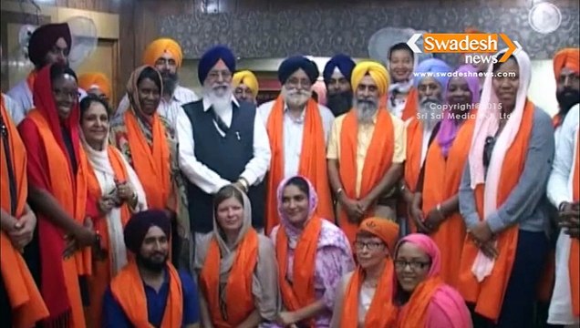 Johnson & Columbia University's delegation arrived at Golden Temple | SGPC President Avtar Singh Makkar