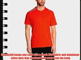 adidas Men's Climachill T-Shirt - Infrared/Black Large