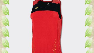 Joma Men's Elite IV Running Vest Dk Orange Fluor / Black Medium