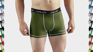 Sub Sports Dual Men's Compression Baselayer Boxer Shorts - Green Small