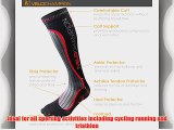 BULK BUY 2 x Pairs Black Medium SOCKS - VeloChampion Compression Sports Socks - Black - For