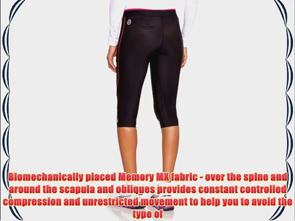 Skins A200 Capri Women's Compression Tights - Black/Pink M