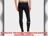 Under Armour Men's HG Compression Legging - Black/Steel Large