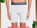 Under Armour Men's HG Compression Shorts - White/Graphite X-Large
