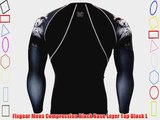 Fixgear Mens Compression Black Base Layer Top Black L