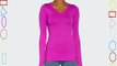 Under Armour ColdGear Womens Infrared Fitted V-Neck Long Sleeve Top (Strobe Purple Small)