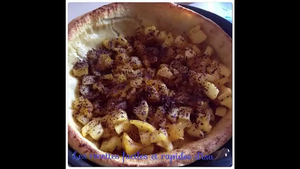 Recette Idee Dessert Rapide de dutch baby pan cake facile et rapide