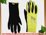 Gore Running Wear Essential Light Gloves neon yellow Size:8
