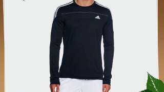 adidas Men's Response Long Sleeve Shirt - Black/White Large