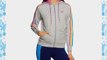 adidas Women's Girly Zip Hoodied Track Top - Grey Heather Size 38