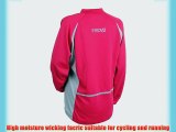 Proviz Women's Long Sleeve Zipper/Cycling/Running T-Shirt - Pink Size 16