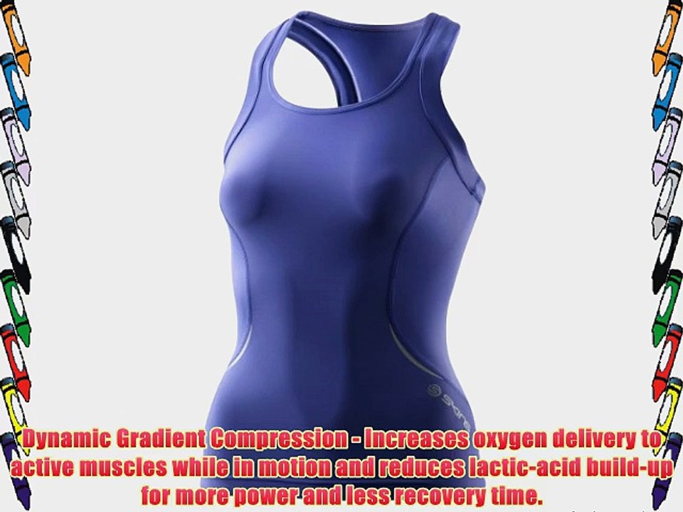 Skins A400 Women's Racer Back Compression Running Vest (H Fit) - Small