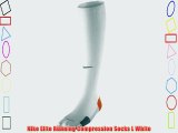 Nike Elite Running Compression Socks L White