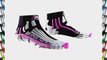 X-SOCKS Run Speed Two Ladies Socks Black Black/Fuchsia Size:2