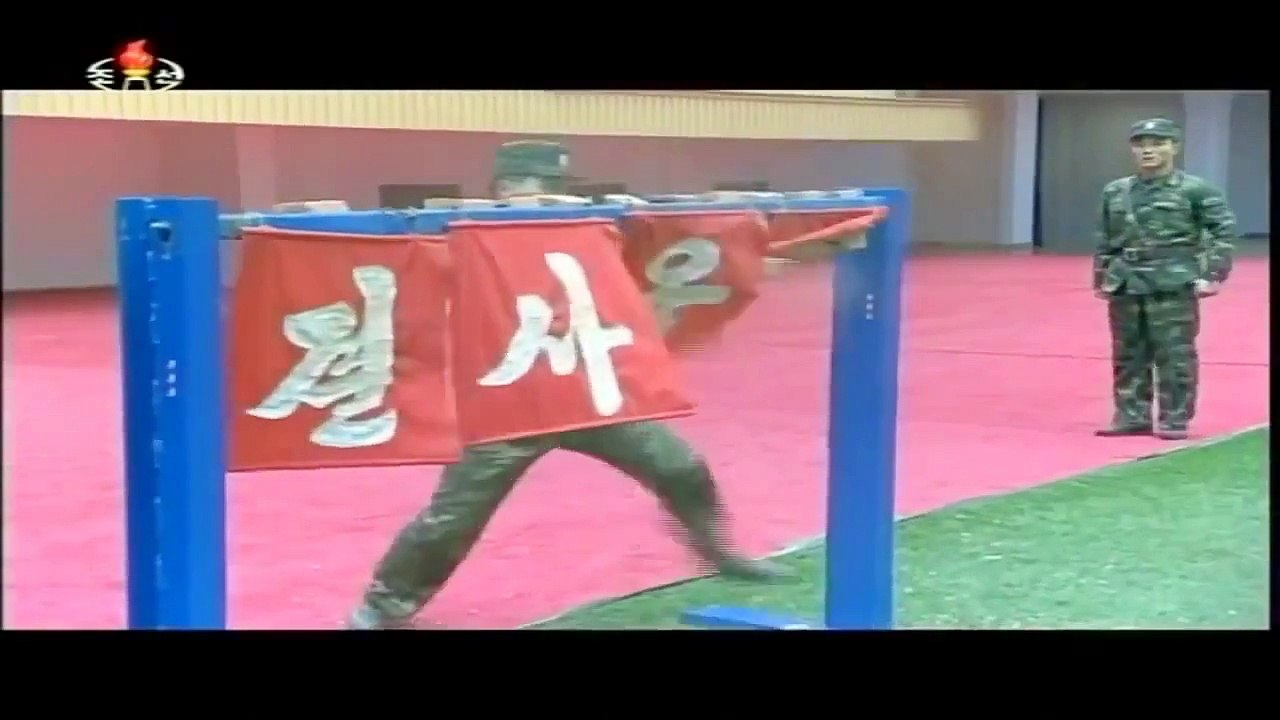 KCTV   North Korea Special Forces Extreme Taekwondo Demo 720p