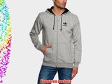 adidas Men's Sport Hooded Flock Jacket - Medium Grey Heather X-Large