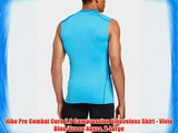 Nike Pro Combat Core 2.0 Compression Sleeveless Shirt - Vivid Blue/Green Abyss X-Large