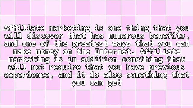 A Few Benefits Associated With Becoming An Affiliate Marketer