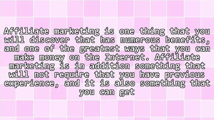 A Few Benefits Associated With Becoming An Affiliate Marketer