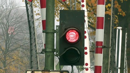 Bahnübergang "Hammer Straße I", Hamburg ++ BÜS72-Lichtzeichen und Vollschranken