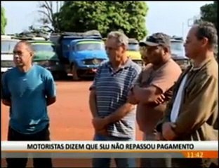 Caminhoneiros sem pagamento