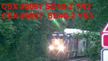 BTC101 ***MUST SEE*** CSX Auto Rack, Coal Train w/ SD70ACe, & MOW Train @ MARC Station 10-2-11