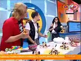 Dance on morning show - slips from the weather girl