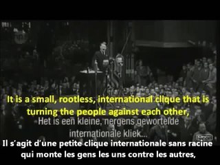 Adolf Hitler à propos du juif cosmopolite
