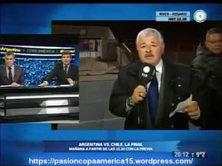 Chile vs. Argentina: así fue 'corrido' Tití Fernández de transmisión en vivo