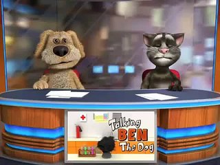 Ben the talking dog and Tom the talking cat in a NEWS FLASH!