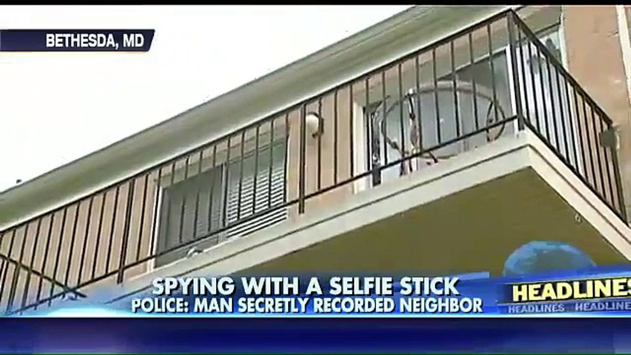 Police Man Used Selfie Stick to Spy on Female Neighbor