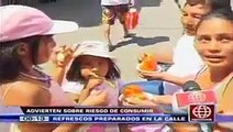 Advierten sobre riesgo de consumir refrescos preparados en la calle  / América Noticias